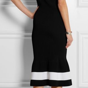 Victoria Beckham fluted stretch-knit Dress